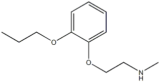 methyl[2-(2-propoxyphenoxy)ethyl]amine Struktur