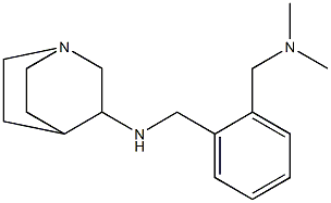 N-({2-[(dimethylamino)methyl]phenyl}methyl)-1-azabicyclo[2.2.2]octan-3-amine Struktur