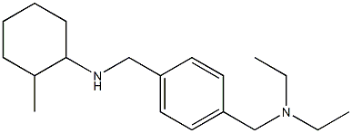 N-({4-[(diethylamino)methyl]phenyl}methyl)-2-methylcyclohexan-1-amine Structure