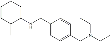 N-({4-[(diethylamino)methyl]phenyl}methyl)-2-methylcyclohexan-1-amine 化学構造式