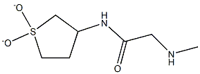 N-(1,1-dioxidotetrahydrothien-3-yl)-2-(methylamino)acetamide,,结构式