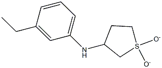 N-(1,1-dioxidotetrahydrothien-3-yl)-N-(3-ethylphenyl)amine,,结构式