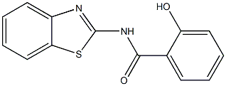 N-(1,3-benzothiazol-2-yl)-2-hydroxybenzamide 化学構造式