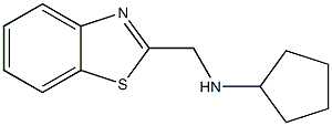 N-(1,3-benzothiazol-2-ylmethyl)cyclopentanamine,,结构式