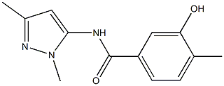 N-(1,3-dimethyl-1H-pyrazol-5-yl)-3-hydroxy-4-methylbenzamide Structure