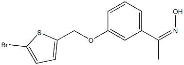 N-(1-{3-[(5-bromothiophen-2-yl)methoxy]phenyl}ethylidene)hydroxylamine 结构式