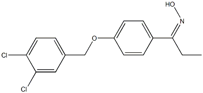 N-(1-{4-[(3,4-dichlorophenyl)methoxy]phenyl}propylidene)hydroxylamine Structure