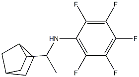 N-(1-{bicyclo[2.2.1]heptan-2-yl}ethyl)-2,3,4,5,6-pentafluoroaniline Struktur