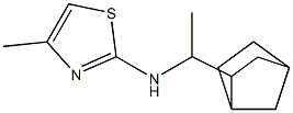 N-(1-{bicyclo[2.2.1]heptan-2-yl}ethyl)-4-methyl-1,3-thiazol-2-amine Struktur