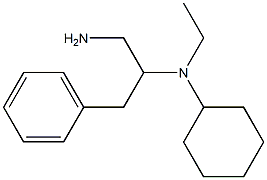 N-(1-amino-3-phenylpropan-2-yl)-N-ethylcyclohexanamine Struktur