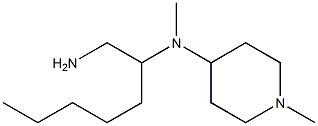 N-(1-aminoheptan-2-yl)-N,1-dimethylpiperidin-4-amine 化学構造式
