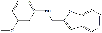 N-(1-benzofuran-2-ylmethyl)-3-methoxyaniline Structure