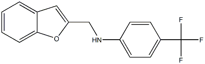 N-(1-benzofuran-2-ylmethyl)-4-(trifluoromethyl)aniline Structure