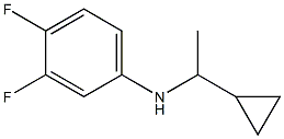 N-(1-cyclopropylethyl)-3,4-difluoroaniline,,结构式