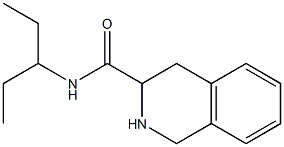 N-(1-ethylpropyl)-1,2,3,4-tetrahydroisoquinoline-3-carboxamide Struktur