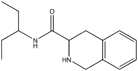 N-(1-ethylpropyl)-1,2,3,4-tetrahydroisoquinoline-3-carboxamide,,结构式