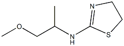 N-(1-methoxypropan-2-yl)-4,5-dihydro-1,3-thiazol-2-amine 化学構造式