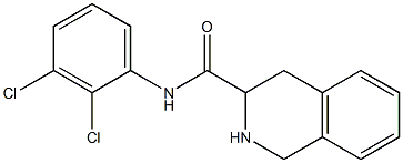 N-(2,3-dichlorophenyl)-1,2,3,4-tetrahydroisoquinoline-3-carboxamide Struktur