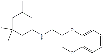 N-(2,3-dihydro-1,4-benzodioxin-2-ylmethyl)-3,3,5-trimethylcyclohexan-1-amine 结构式