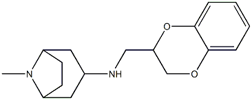 N-(2,3-dihydro-1,4-benzodioxin-2-ylmethyl)-8-methyl-8-azabicyclo[3.2.1]octan-3-amine Structure