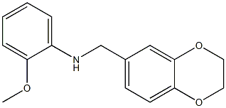 N-(2,3-dihydro-1,4-benzodioxin-6-ylmethyl)-2-methoxyaniline Structure