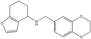 N-(2,3-dihydro-1,4-benzodioxin-6-ylmethyl)-4,5,6,7-tetrahydro-1-benzofuran-4-amine Structure