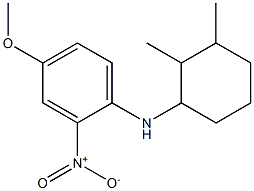 N-(2,3-dimethylcyclohexyl)-4-methoxy-2-nitroaniline Structure