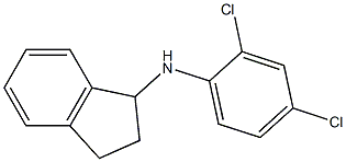 N-(2,4-dichlorophenyl)-2,3-dihydro-1H-inden-1-amine Structure