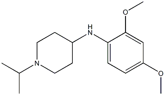 N-(2,4-dimethoxyphenyl)-1-(propan-2-yl)piperidin-4-amine 结构式