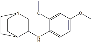 N-(2,4-dimethoxyphenyl)-1-azabicyclo[2.2.2]octan-3-amine 结构式