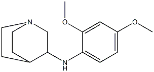 N-(2,4-dimethoxyphenyl)-1-azabicyclo[2.2.2]octan-3-amine,,结构式