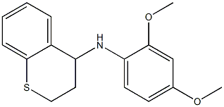 N-(2,4-dimethoxyphenyl)-3,4-dihydro-2H-1-benzothiopyran-4-amine Struktur