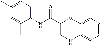 N-(2,4-dimethylphenyl)-3,4-dihydro-2H-1,4-benzoxazine-2-carboxamide 化学構造式