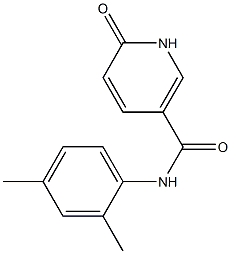 N-(2,4-dimethylphenyl)-6-oxo-1,6-dihydropyridine-3-carboxamide 化学構造式