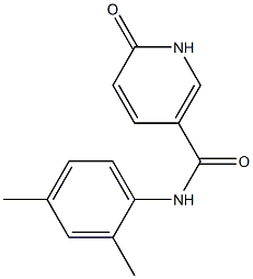 N-(2,4-dimethylphenyl)-6-oxo-1,6-dihydropyridine-3-carboxamide,,结构式