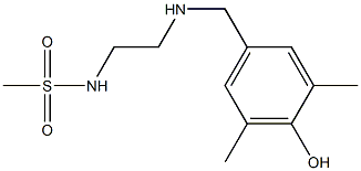 N-(2-{[(4-hydroxy-3,5-dimethylphenyl)methyl]amino}ethyl)methanesulfonamide Structure