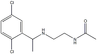 N-(2-{[1-(2,5-dichlorophenyl)ethyl]amino}ethyl)acetamide Structure