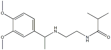 N-(2-{[1-(3,4-dimethoxyphenyl)ethyl]amino}ethyl)-2-methylpropanamide Structure
