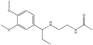 N-(2-{[1-(3,4-dimethoxyphenyl)propyl]amino}ethyl)acetamide Structure