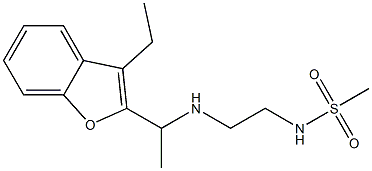 N-(2-{[1-(3-ethyl-1-benzofuran-2-yl)ethyl]amino}ethyl)methanesulfonamide Structure