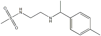 N-(2-{[1-(4-methylphenyl)ethyl]amino}ethyl)methanesulfonamide Structure