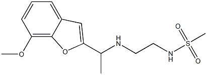 N-(2-{[1-(7-methoxy-1-benzofuran-2-yl)ethyl]amino}ethyl)methanesulfonamide