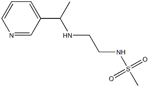 N-(2-{[1-(pyridin-3-yl)ethyl]amino}ethyl)methanesulfonamide Struktur