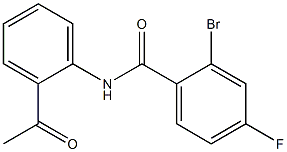 N-(2-acetylphenyl)-2-bromo-4-fluorobenzamide Structure