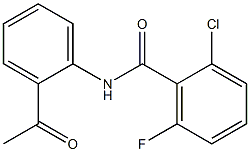 N-(2-acetylphenyl)-2-chloro-6-fluorobenzamide Structure