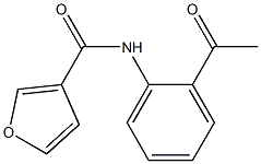 N-(2-acetylphenyl)-3-furamide Structure