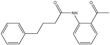 N-(2-acetylphenyl)-4-phenylbutanamide Structure