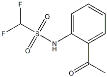 N-(2-acetylphenyl)difluoromethanesulfonamide Structure