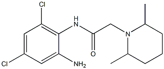 N-(2-amino-4,6-dichlorophenyl)-2-(2,6-dimethylpiperidin-1-yl)acetamide Struktur