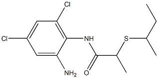 N-(2-amino-4,6-dichlorophenyl)-2-(butan-2-ylsulfanyl)propanamide Structure